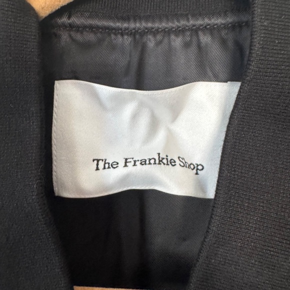 NWT The Frankie Shop Slane Sleeveless Faux Leather Jacket Black XS/S - Picture 6 of 12